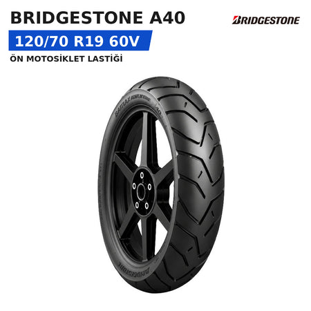 Bridgestone A40 120/70 R19 60V Ön Motosiklet Lastiği