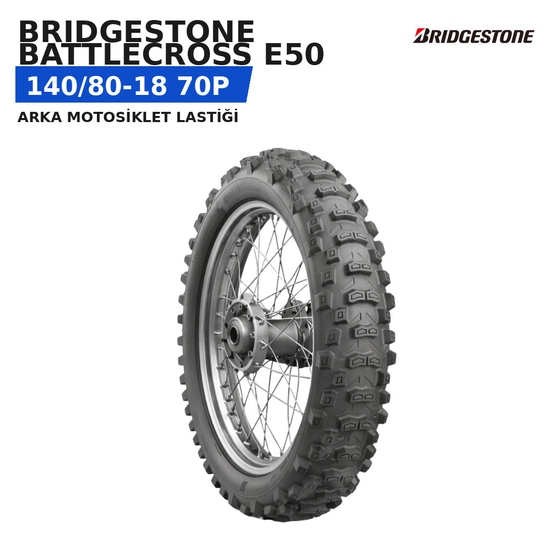 Bridgestone Battlecross E50 140/80-18 70P Arka Motosiklet Lastiği