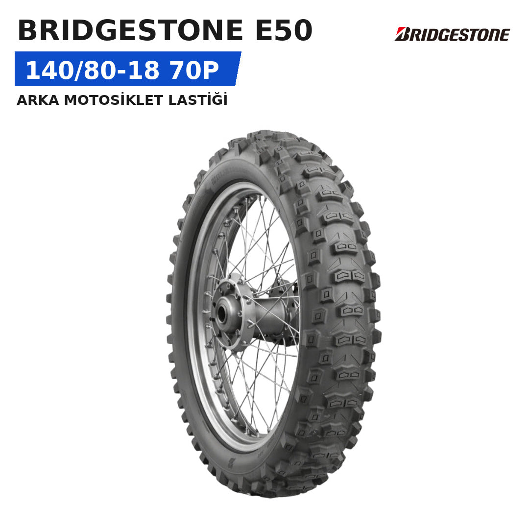 Bridgestone E50 140/80-18  70P Arka Motosiklet Lastiği
