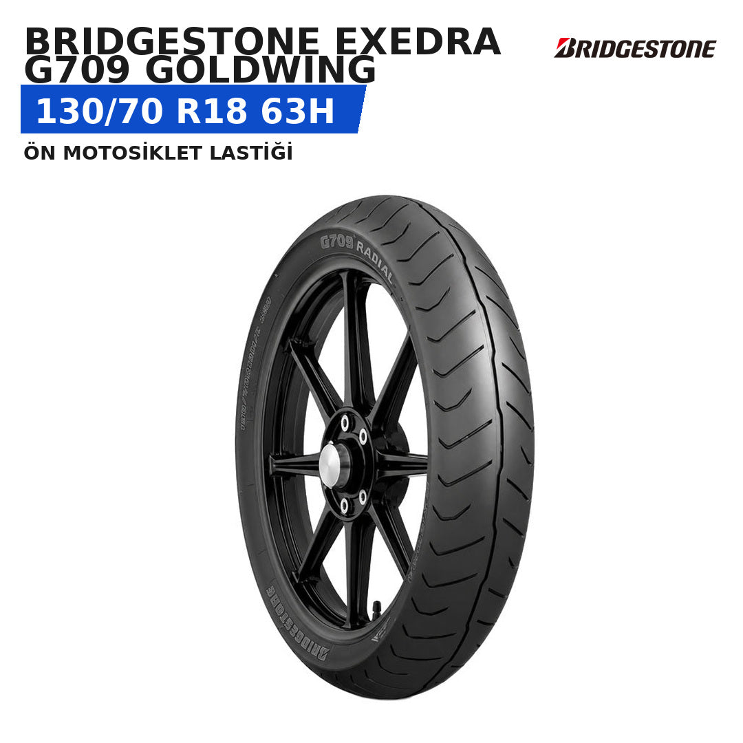 Bridgestone Exedra G709 Goldwing 130/70 R18 63H Ön Motosiklet Lastiği