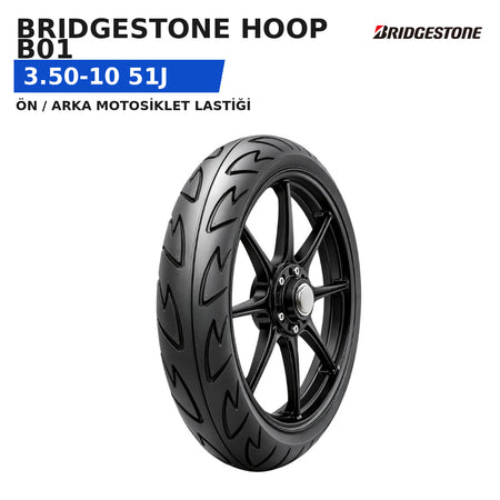 Bridgestone Hoop B01 3.50-10 51J Ön/Arka Motosiklet Lastiği
