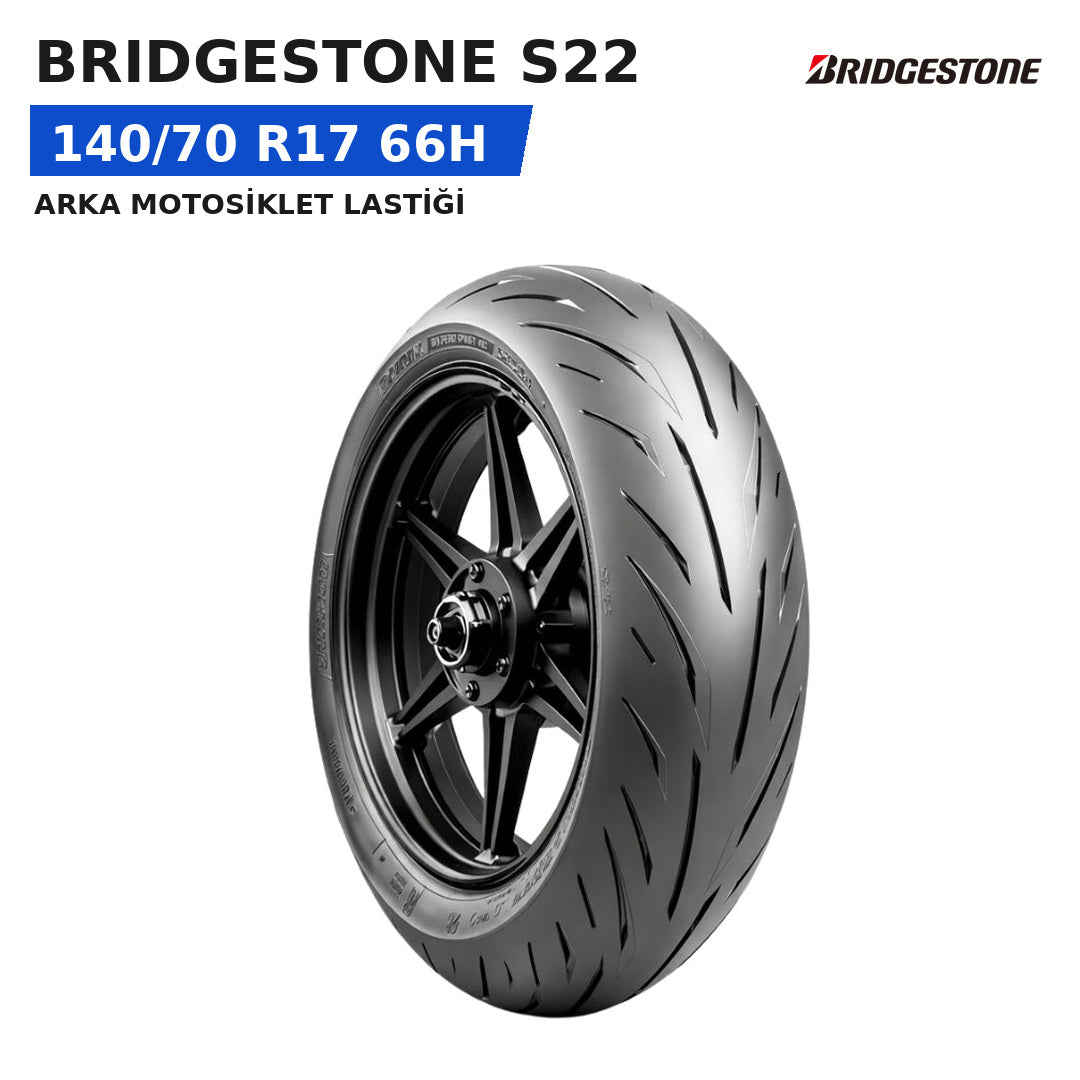 Bridgestone S22 140/70 R17 66H Arka Motosiklet Lastiği