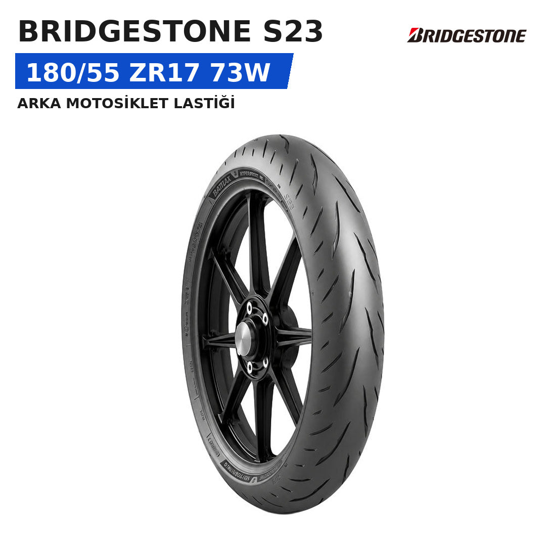 Bridgestone S23 180/55 ZR17 73W Arka Motosiklet Lastiği