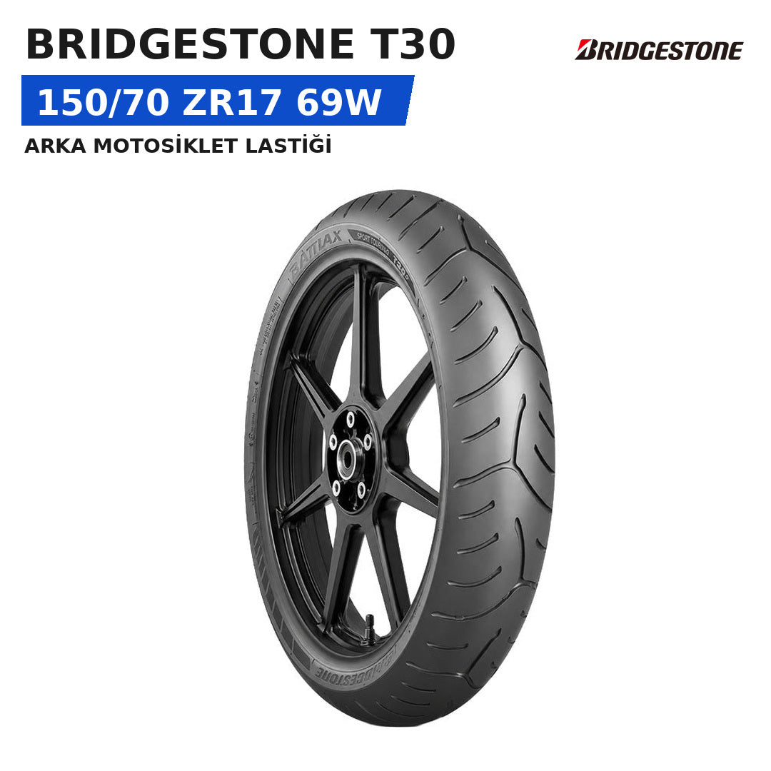 Bridgestone T30 150/70 ZR17 69W Arka Motosiklet Lastiği
