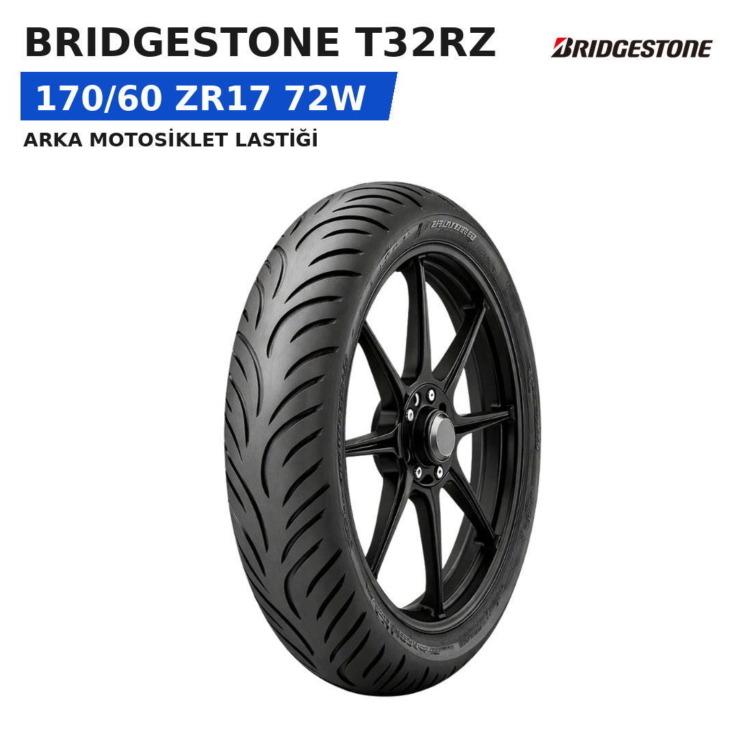 Bridgestone T32RZ 170/60 ZR17 72W Arka Motosiklet Lastiği