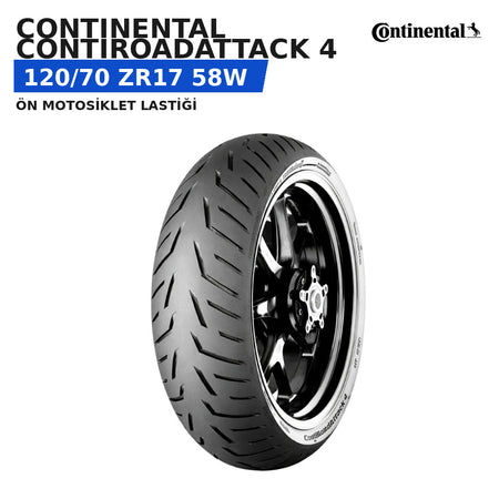 Continental ContiRoadAttack 4 120/70 ZR17 58W Ön Motosiklet Lastiği