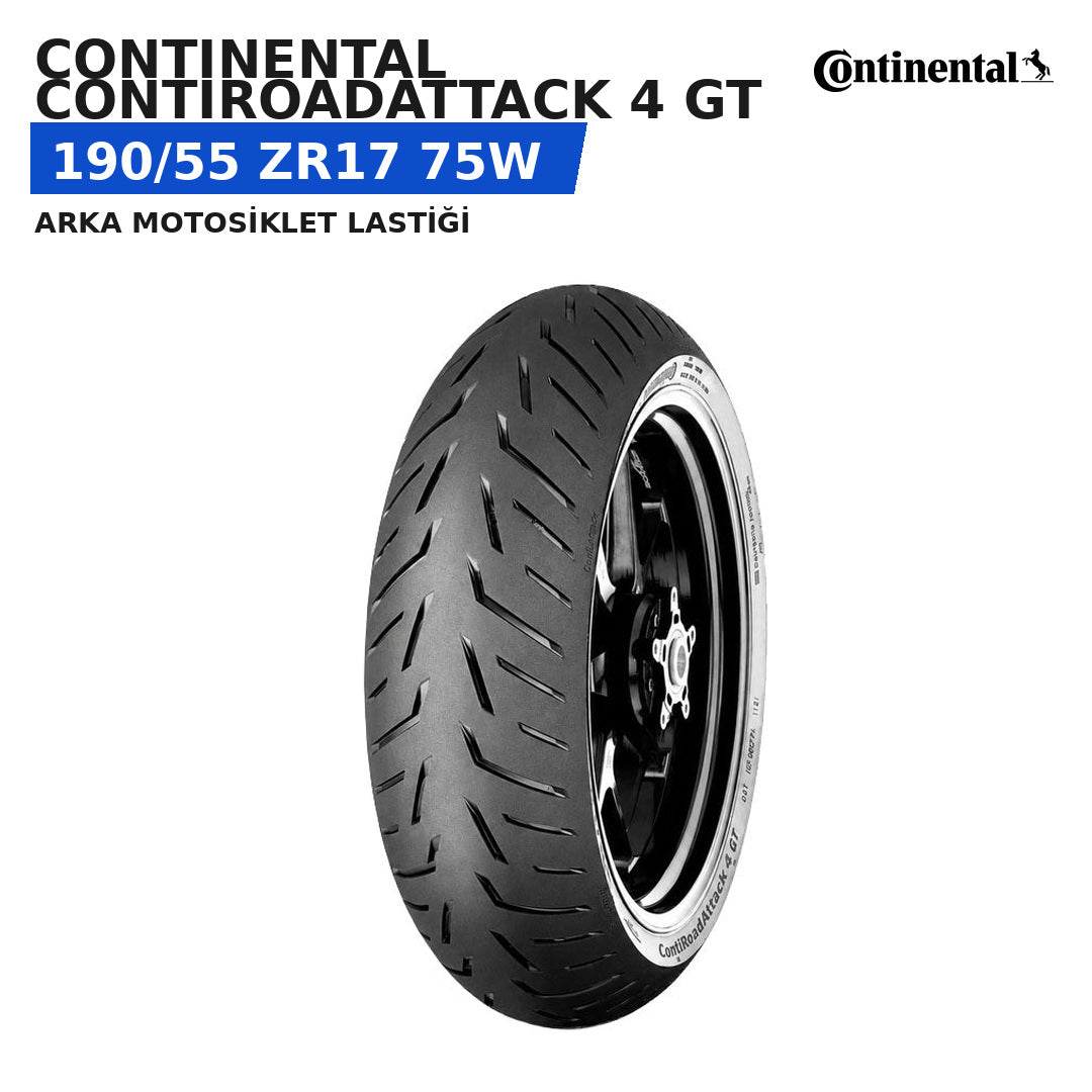 Continental ContiRoadAttack 4 GT 190/55 ZR17 75W Arka Motosiklet Lastiği