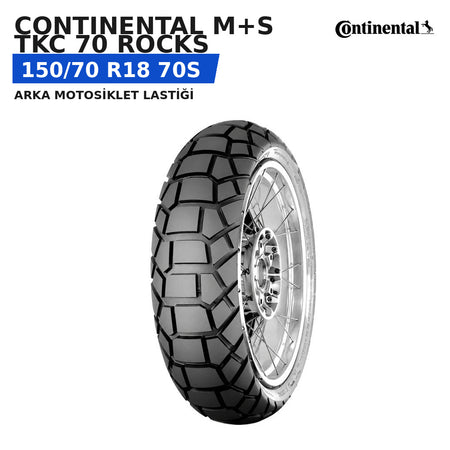 Continental M+S TKC 70 Rocks 150/70 R18 70S Arka Motosiklet Lastiği