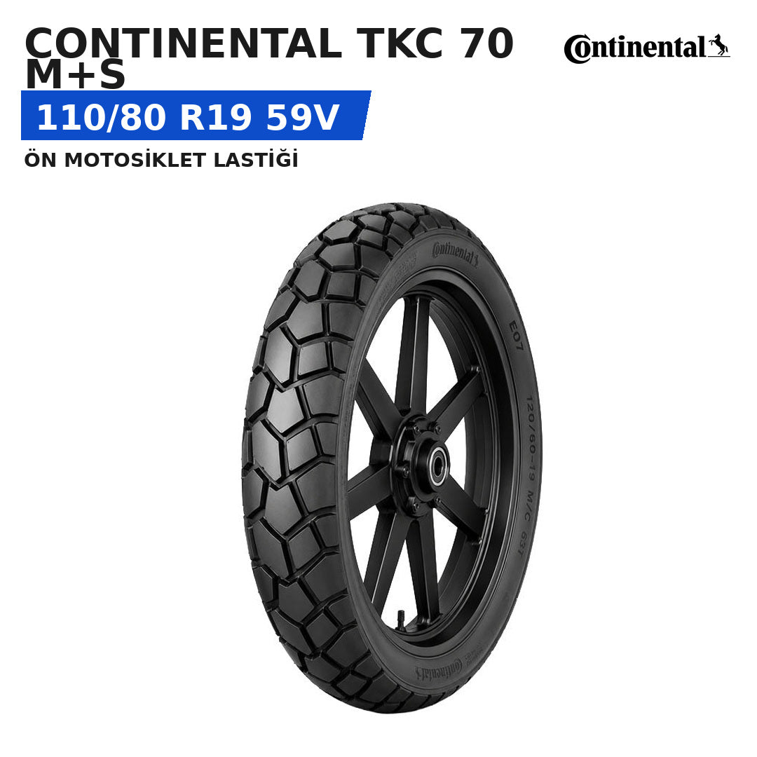 Continental TKC 70 M+S 110/80 R19 59V Ön Motosiklet Lastiği