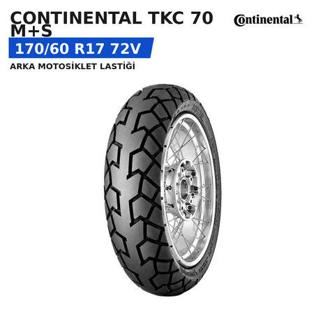 Continental TKC 70 M+S 170/60 R17 72V Arka Motosiklet Lastiği