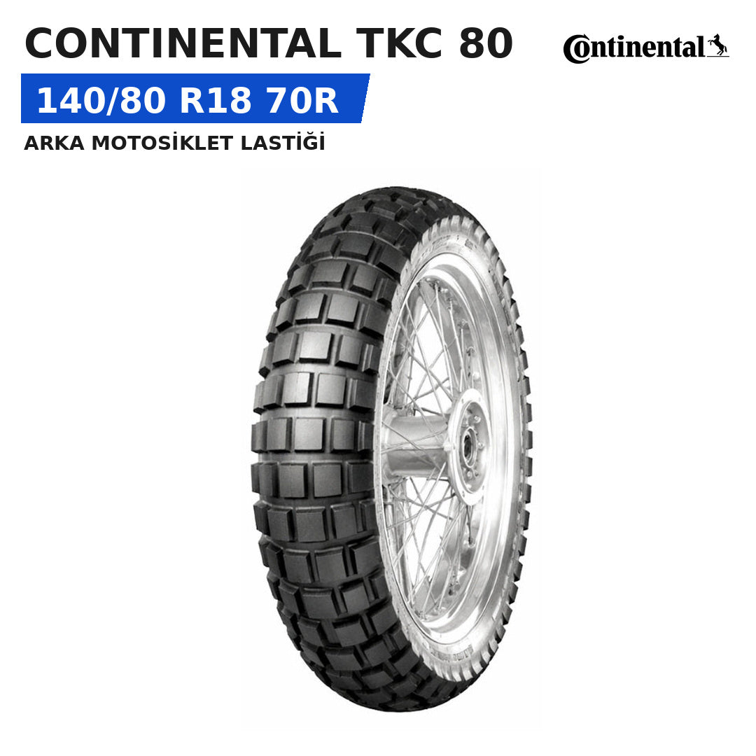 Continental TKC 80 140/80 R18 70R Arka Motosiklet Lastiği