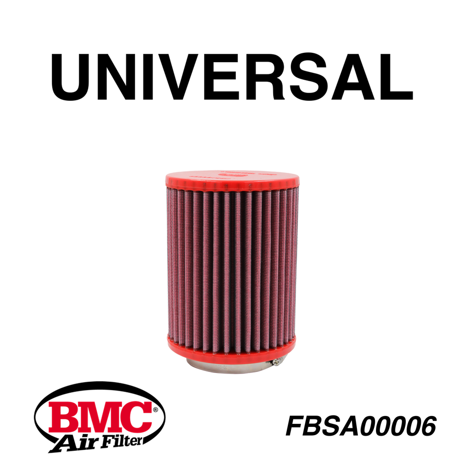 BMC FBSA00006 Universal Konik Performans Hava Filtresi 75 mm Boğaz / 165 mm Yükseklik / Poliüretan Kapak