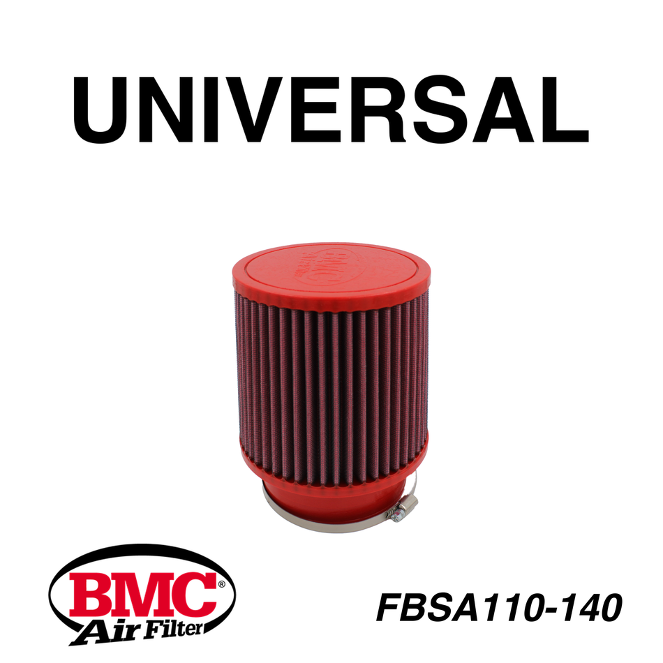 BMC FBSA110-140 Universal Konik Performans Hava Filtresi 110 mm Boğaz / 140 mm Yükseklik / Poliüretan Kapak