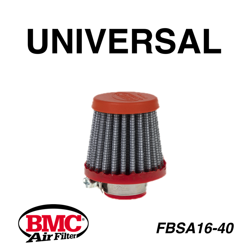 BMC FBSA16-40 Universal Motor Karter Havalandırma Filtresi 16 mm Boğaz