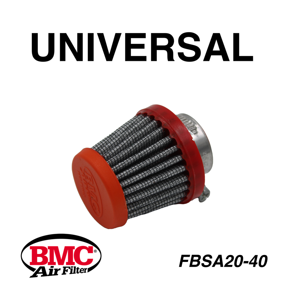 BMC FBSA20-40 Universal Motor Karter Havalandırma Filtresi 20 mm Boğaz