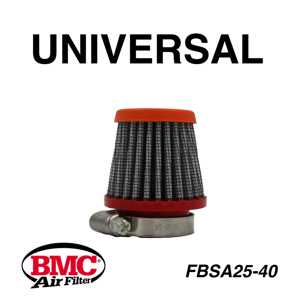 BMC FBSA25-40 Universal Motor Karter Havalandırma Filtresi 25 mm Boğaz