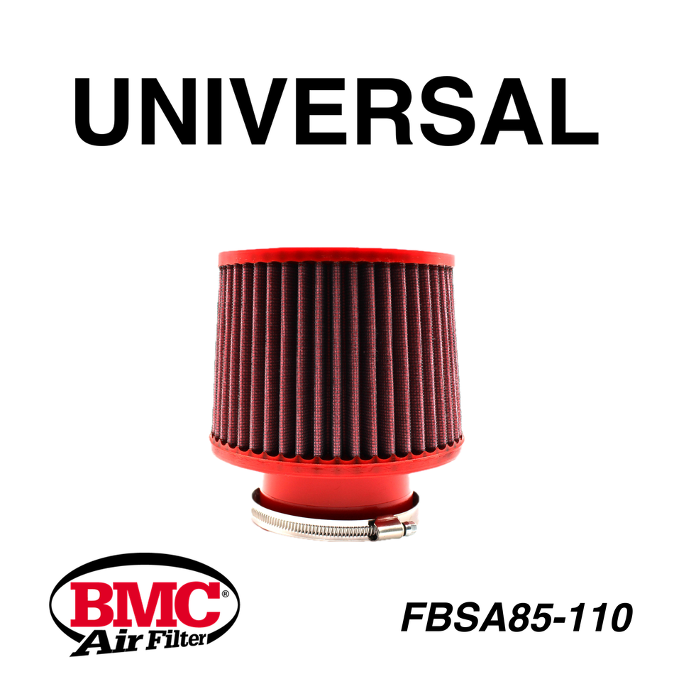 BMC FBSA85-110 Universal Konik Performans Hava Filtresi 85 mm Boğaz / 113 mm Yükseklik / Poliüretan Kapak