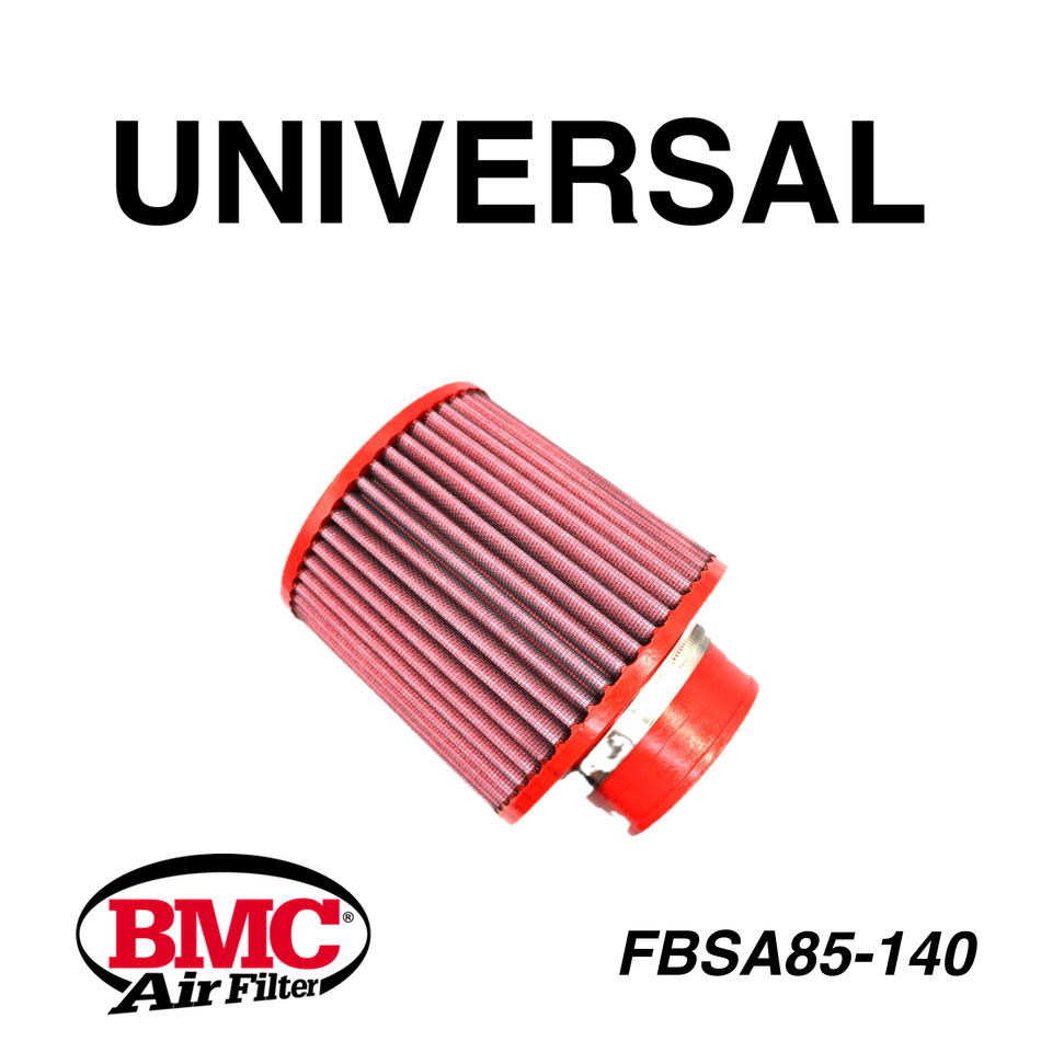 BMC FBSA85-140 Universal Konik Performans Hava Filtresi 85 mm Boğaz / 143 mm Yükseklik / Poliüretan Kapak