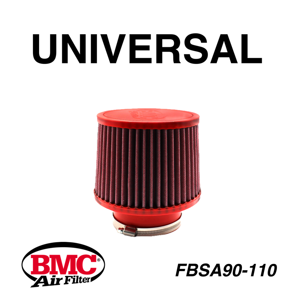 BMC FBSA90-110 Universal Konik Performans Hava Filtresi 90 mm Boğaz / 113 mm Yükseklik / Poliüretan Kapak