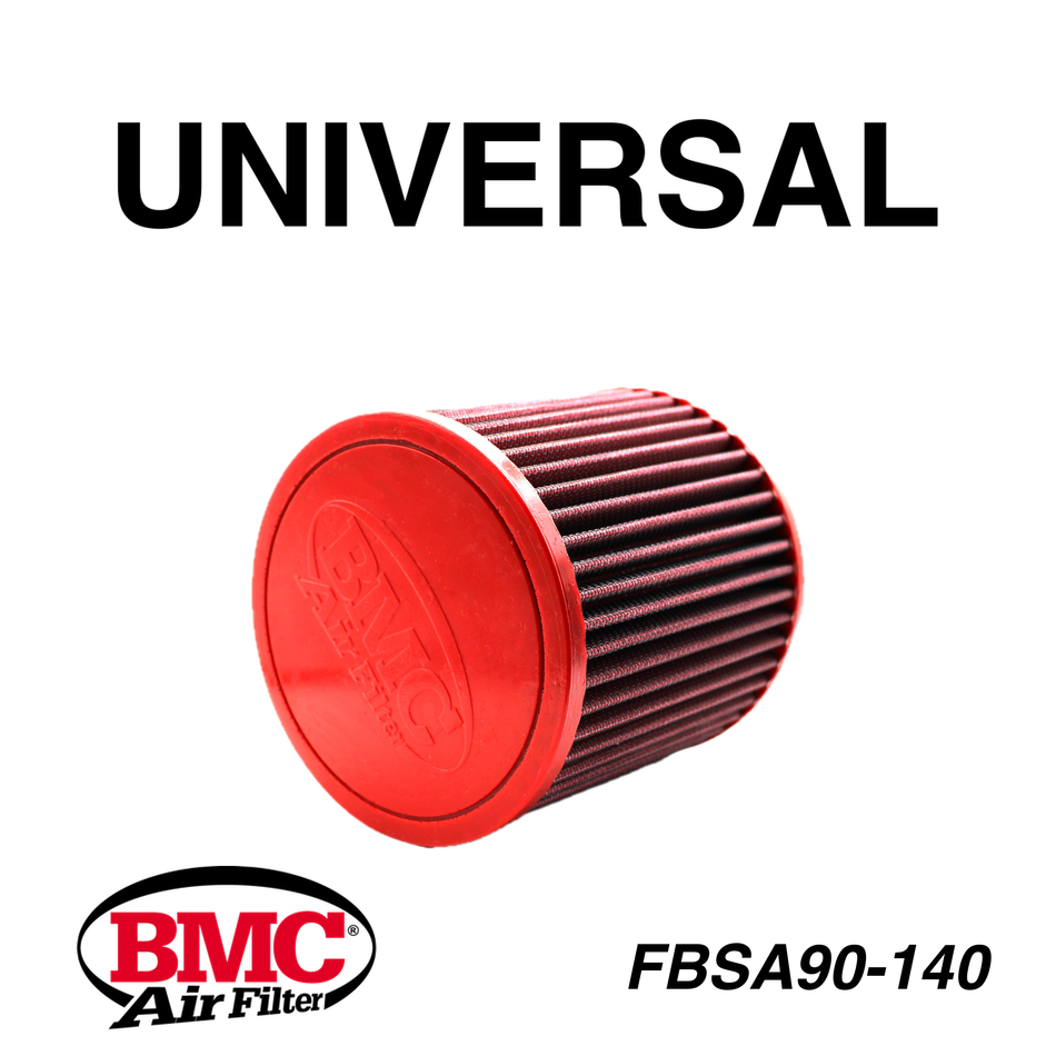 BMC FBSA90-140 Universal Konik Performans Hava Filtresi 90 mm Boğaz / 143 mm Yükseklik / Poliüretan Kapak