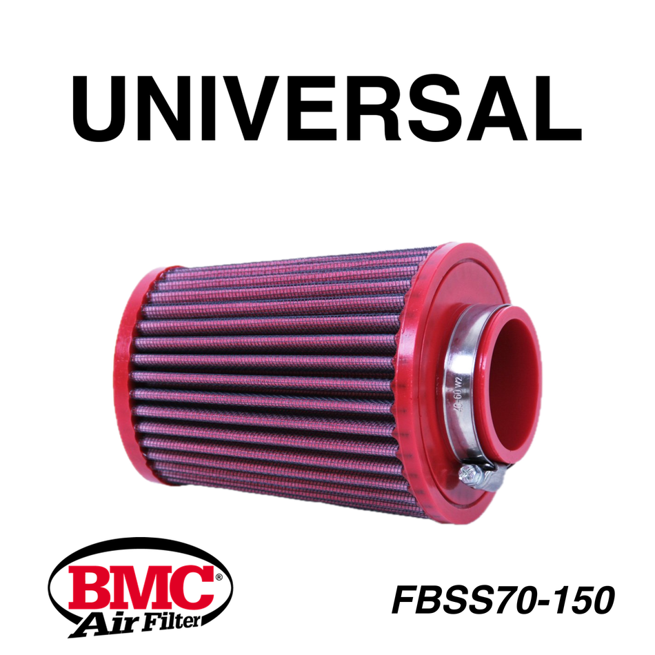BMC FBSS70-150 Universal Konik Performans Hava Filtresi 70 mm Boğaz / 154 mm Yükseklik / Poliüretan Kapak