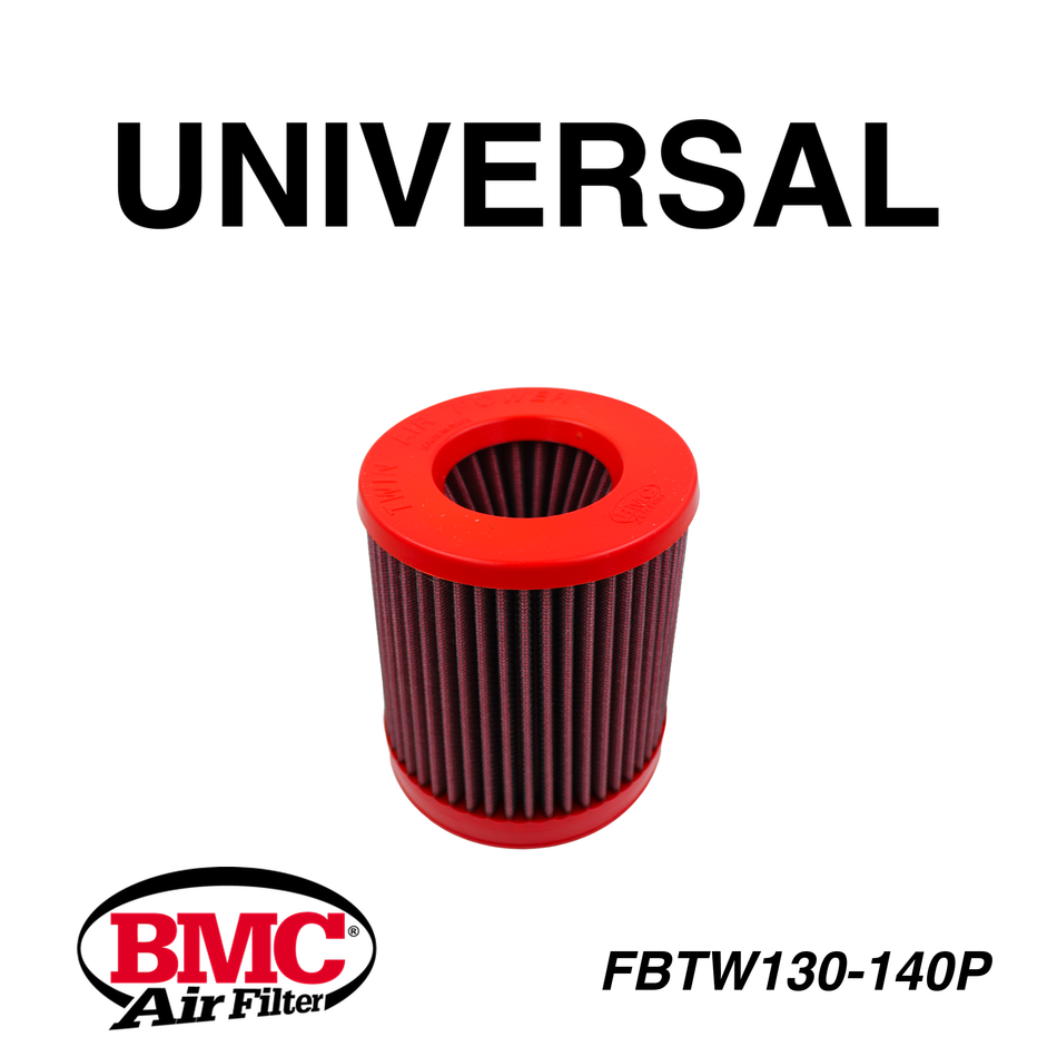 BMC FBTW130-140P Universal Konik Performans Hava Filtresi 130 mm Boğaz / 143 mm Yükseklik / Plastik Kapak