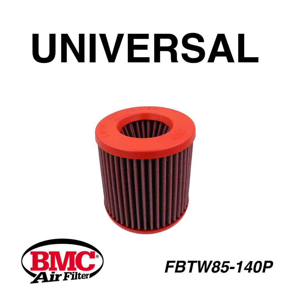 BMC FBTW85-140P Universal Konik Performans Hava Filtresi 85 mm Boğaz / 143 mm Yükseklik / Plastik Kapak