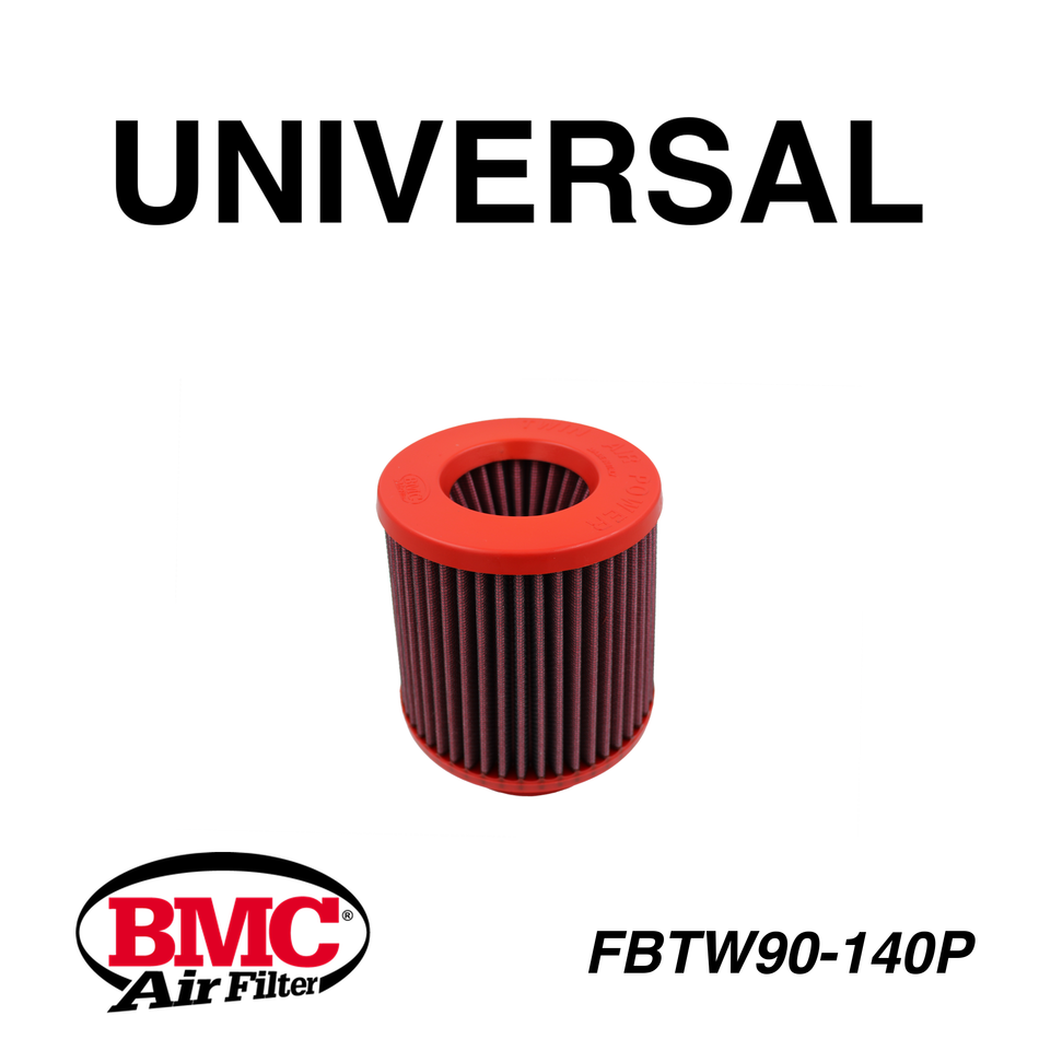BMC FBTW90-140P Universal Konik Performans Hava Filtresi 90 mm Boğaz / 143 mm Yükseklik / Plastik Kapak