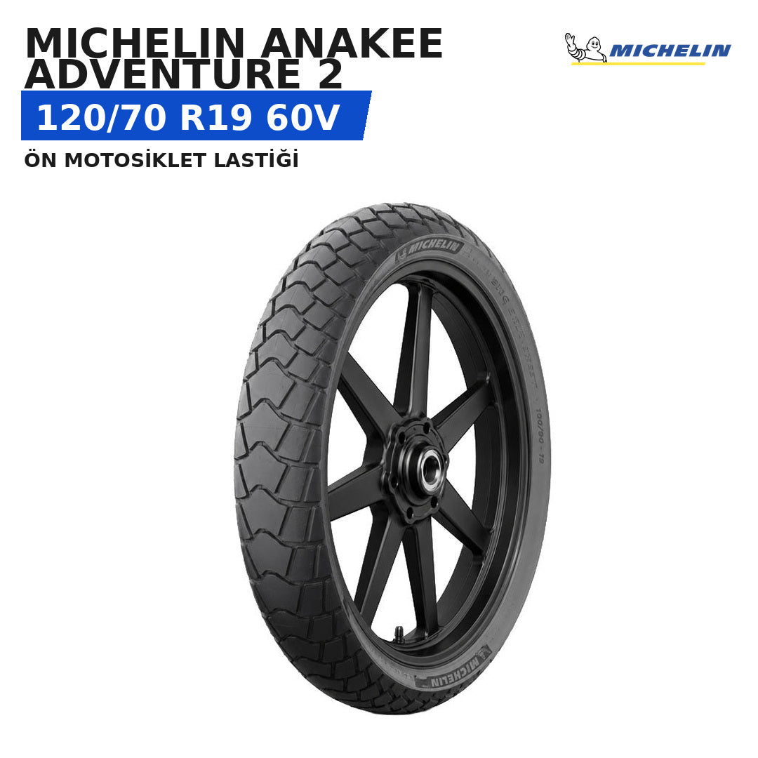 Michelin Anakee Adventure 2 120/70 R19 60V Ön Motosiklet Lastiği