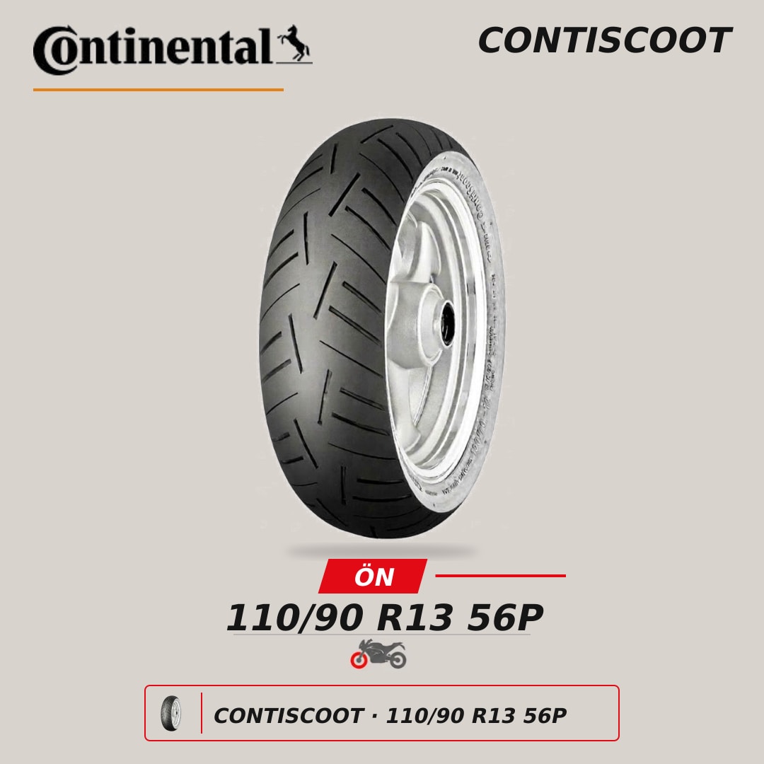 Continental ContiScoot 110/90 R13 56P Ön Motosiklet Lastiği