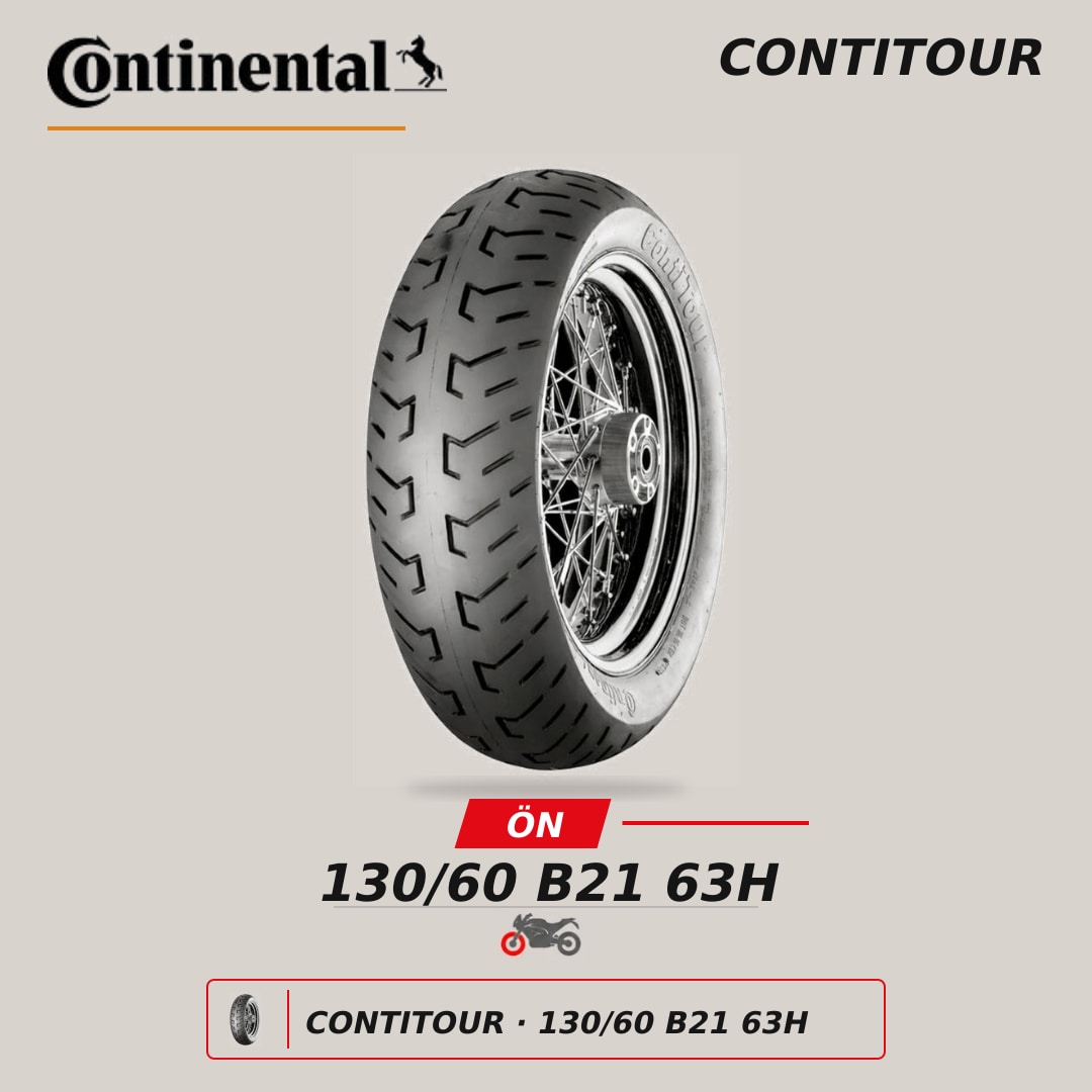 Continental ContiTour 130/60 B21 63H Ön Motosiklet Lastiği