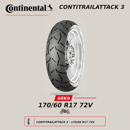 Continental ContiTrailAttack 3 170/60 R17 72V Arka Motosiklet Lastiği