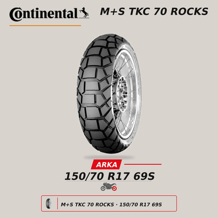 Continental M+S TKC 70 Rocks 150/70 R17 69S Arka Motosiklet Lastiği