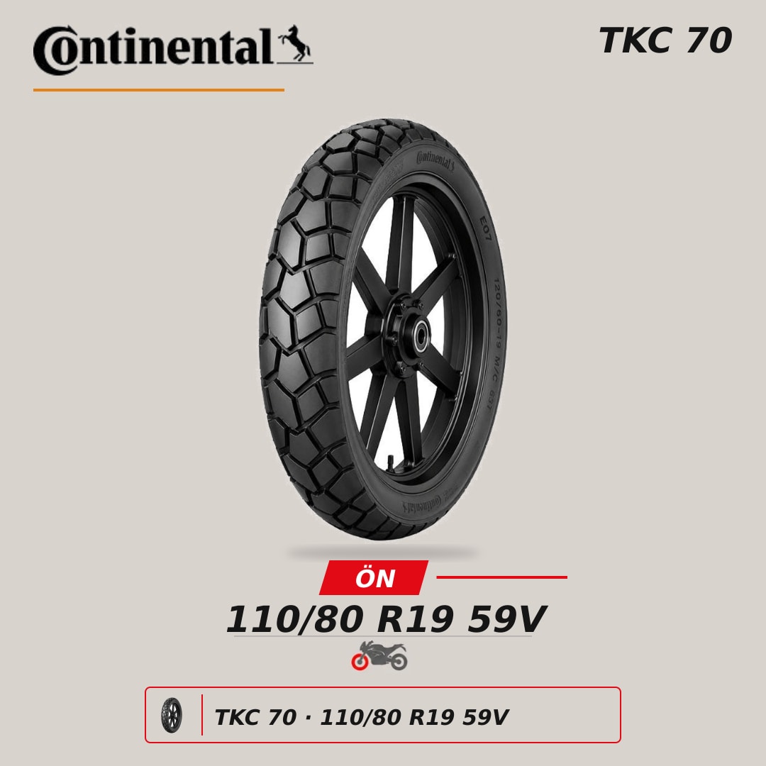 Continental TKC 70 110/80 R19 59V Ön Motosiklet Lastiği