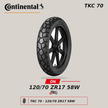 Continental TKC 70 120/70 ZR17 58W Ön Motosiklet Lastiği